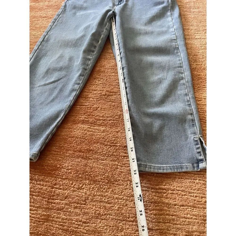 Vintage Liz Claiborne Cropped Blue Women’s Mom Jeans Size 12 - Picture 7 of 10